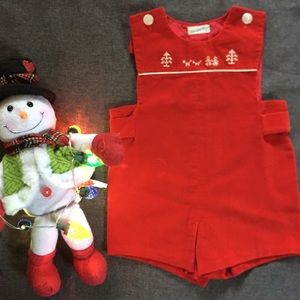 Boy’s Christmas Red Velvet Jumper🎄